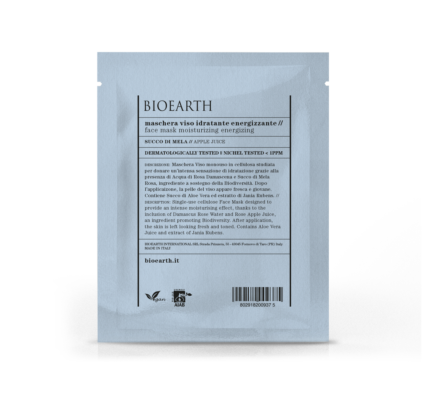 Sheet Energizing Moisturizing Face Mask - Apple Juice