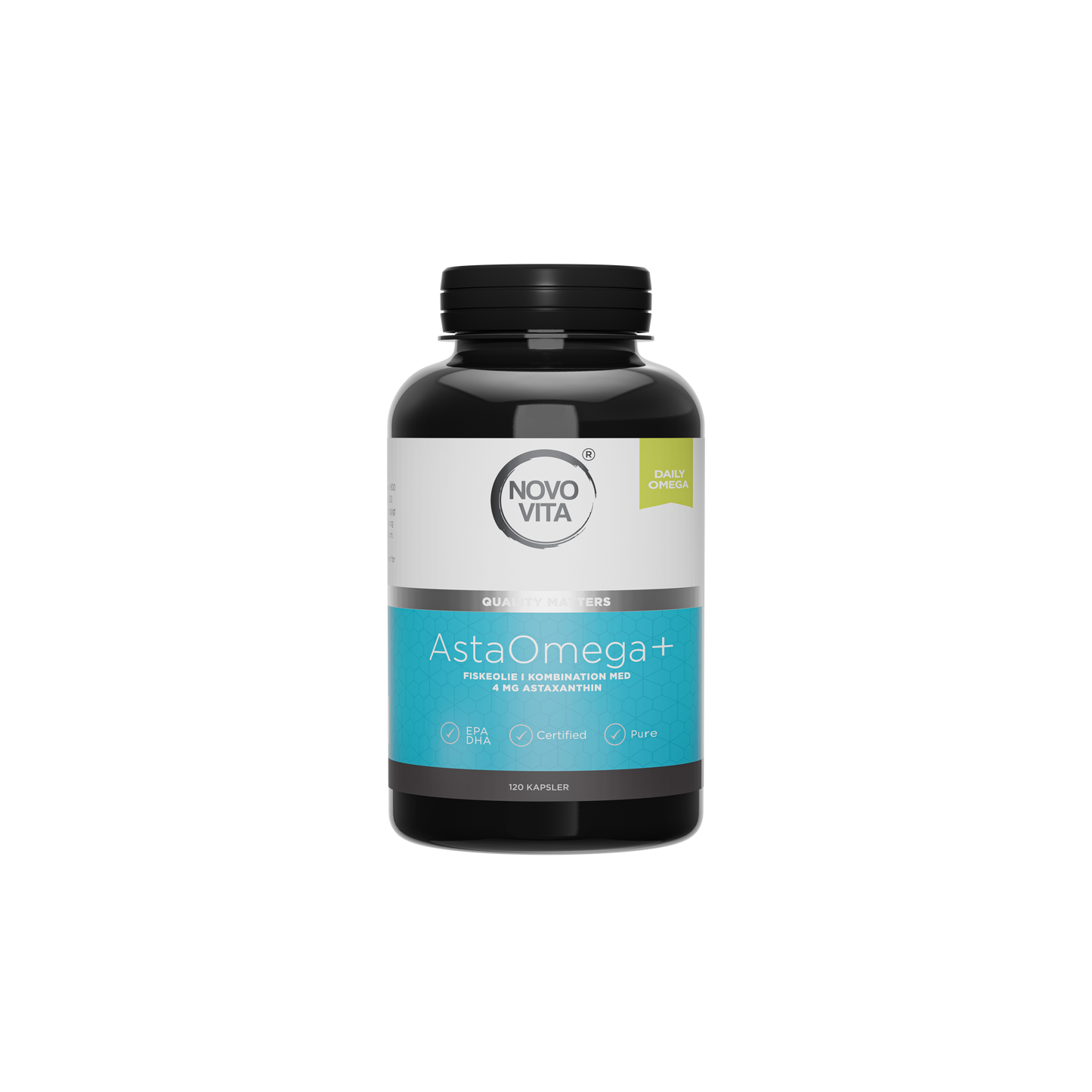 Novo Vita AstaOmega+ – højkoncentreret omega-3 fiskeolie med astaxanthin