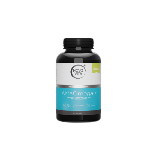 Novo Vita AstaOmega+ – højkoncentreret omega-3 fiskeolie med astaxanthin