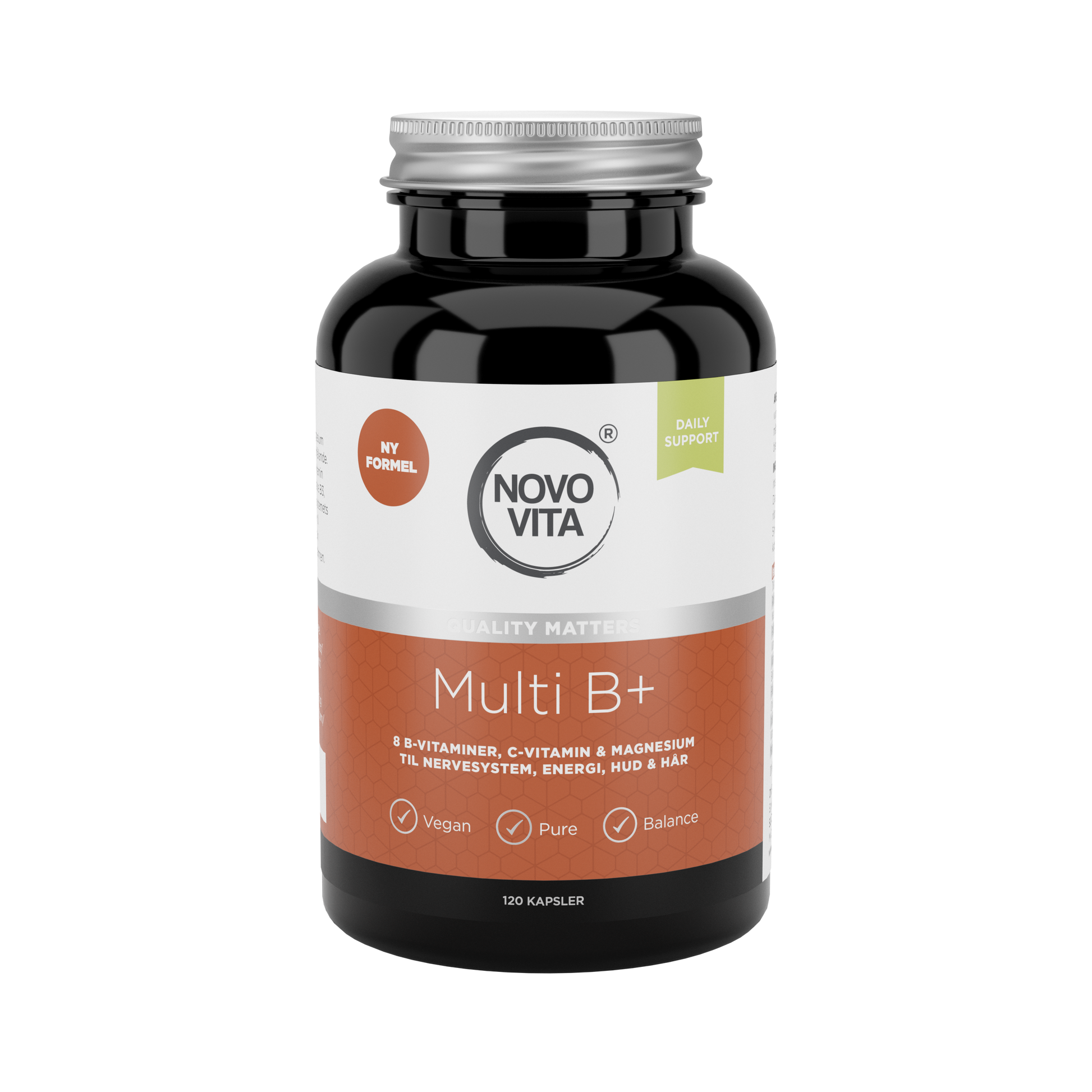 Novo Vita Multi B+ – komplet B-vitamin kompleks med C og magnesium