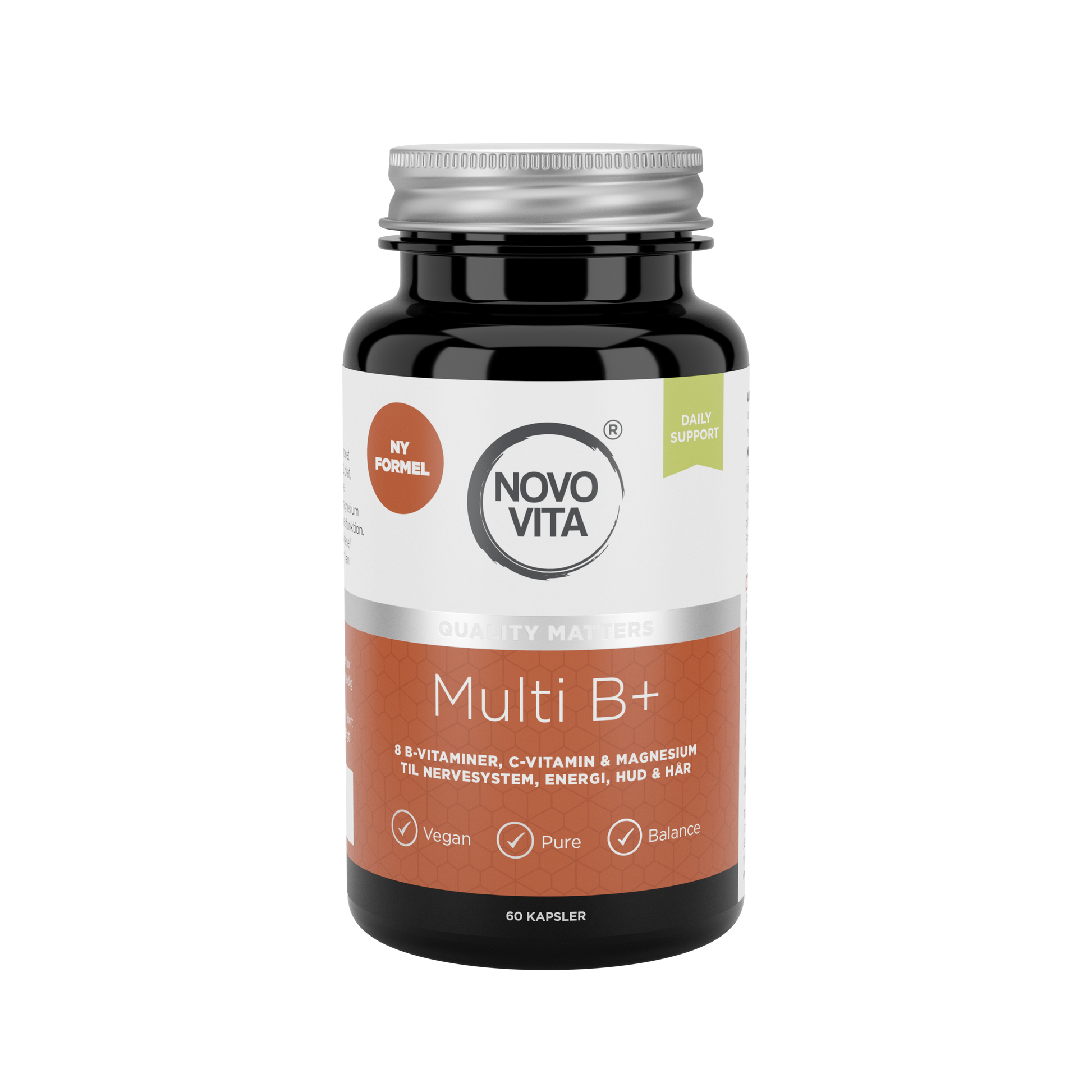 Novo Vita Multi B+ – komplet B-vitamin kompleks med C og magnesium