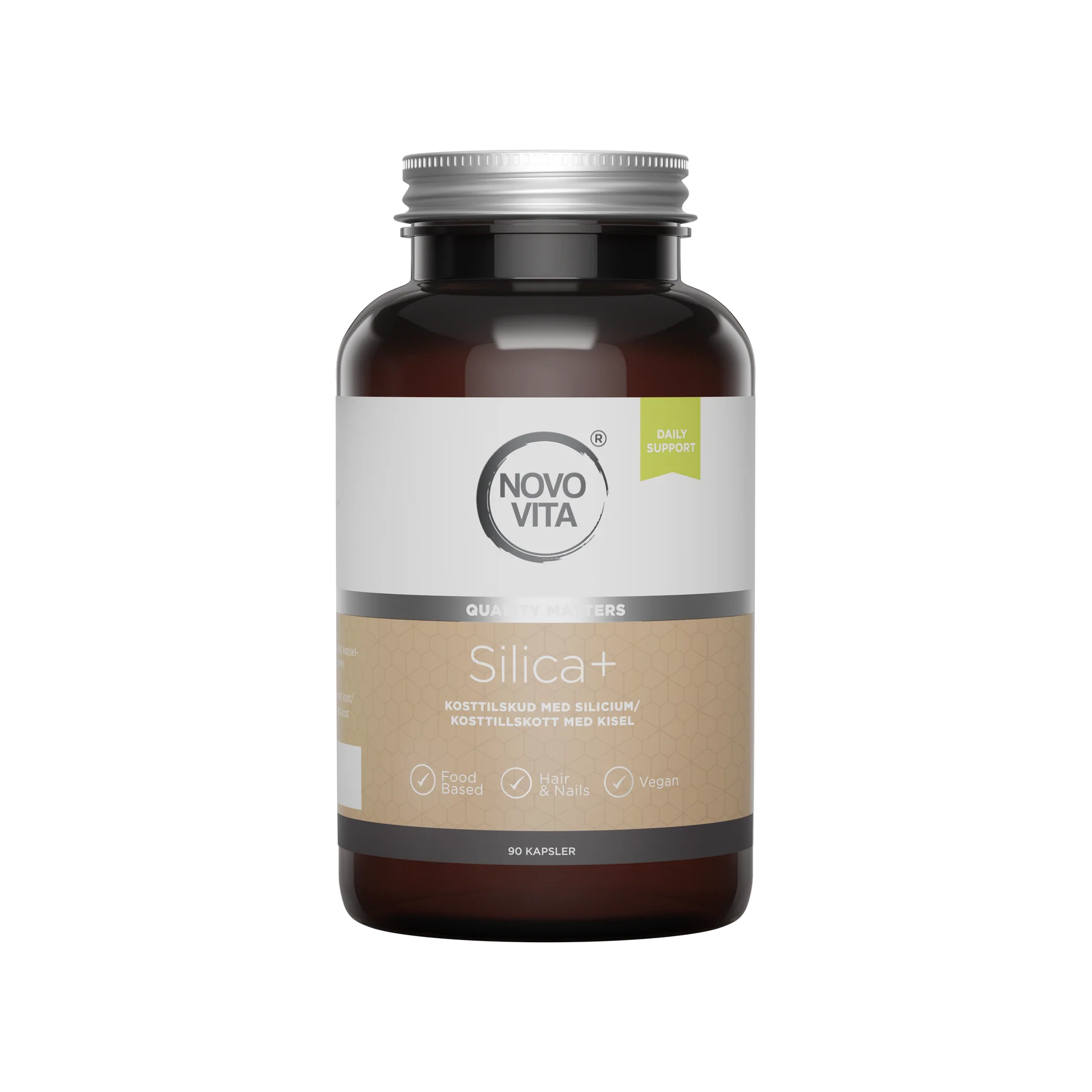 Novo Vita Silica+ – 250 mg silicium og 100 mg alfalfa pr. kapsel