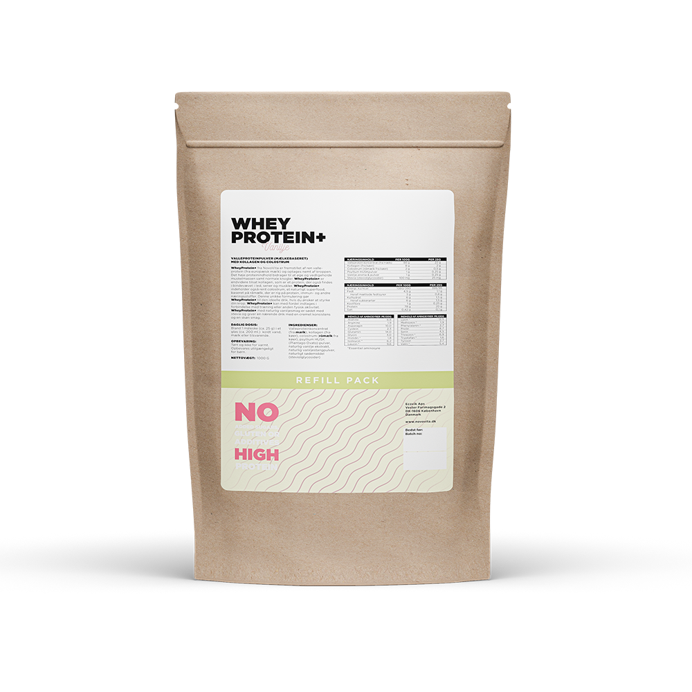 Novo Vita WheyProtein+ Refill Vanilje 1000 g