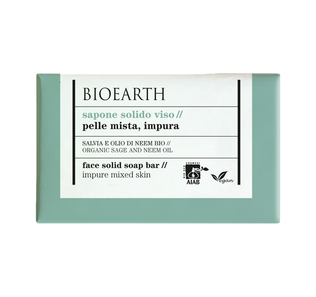 Face Solid Soap - Organic Sage And Neem Oil