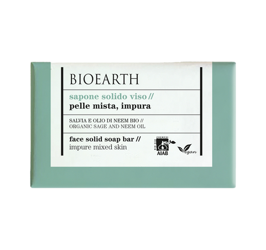 Face Solid Soap - Organic Sage And Neem Oil