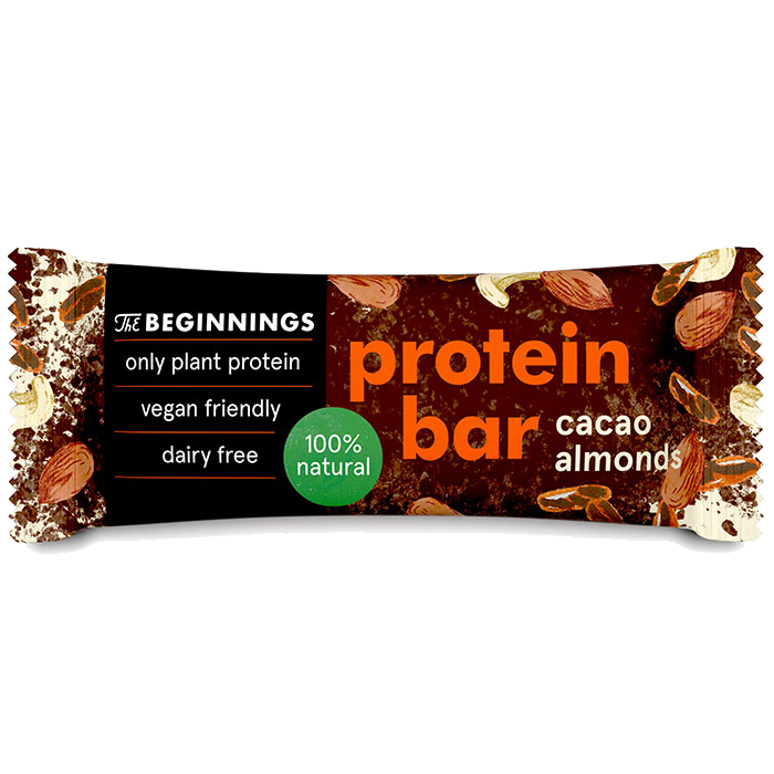 The Beginnings Cacao + Almonds protein bar 40g