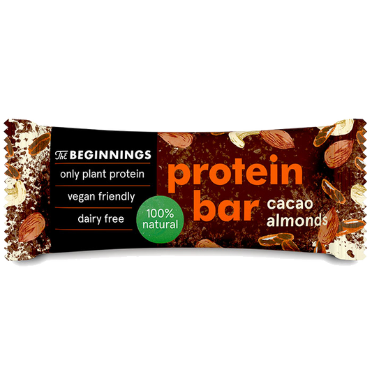 The Beginnings Cacao + Almonds protein bar 40g