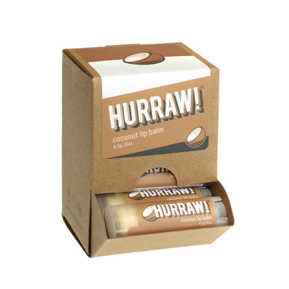 Hurraw! Coconut (pakke a 23 stk + 1 gratis tester)