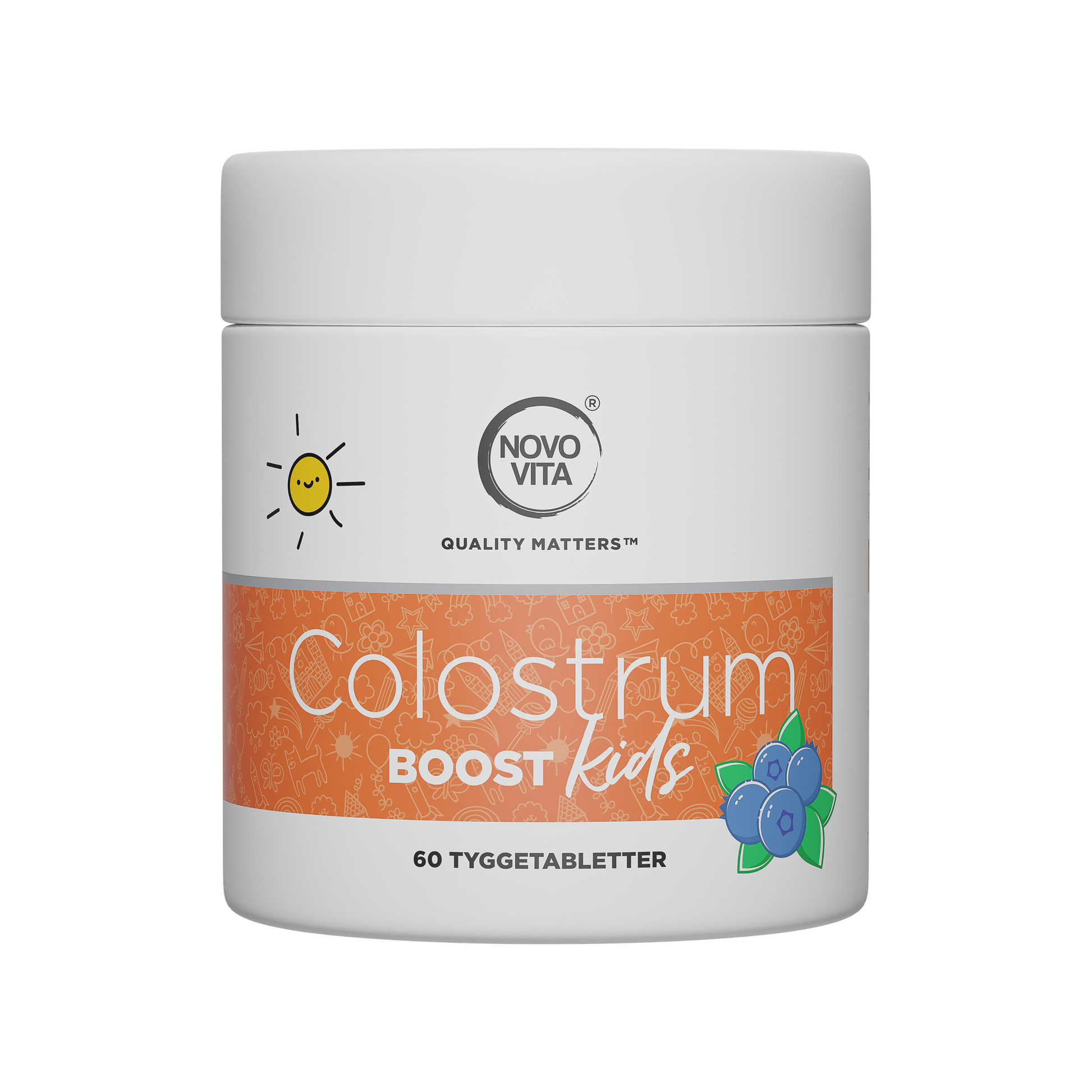 Novo Vita Colostrum Boost Kids – tyggetabletter med C-, D-vitamin og zink
