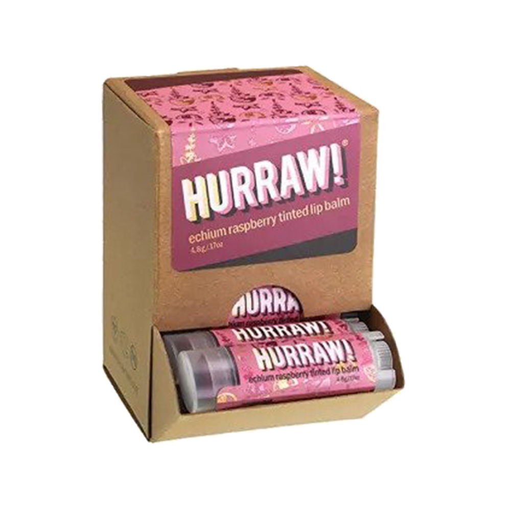 Hurraw ! Tinted Echium Raspberry (pakke a 23 stk. + 1 gratis tester)