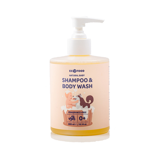 Natural Baby Shampoo and Baby Wash (Fragnance FREE) 300 ml