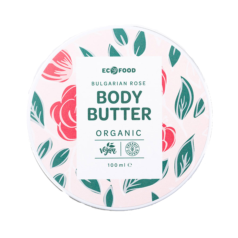 Organic Body Butter (Bulgarian Rose) 100ml & 15ml