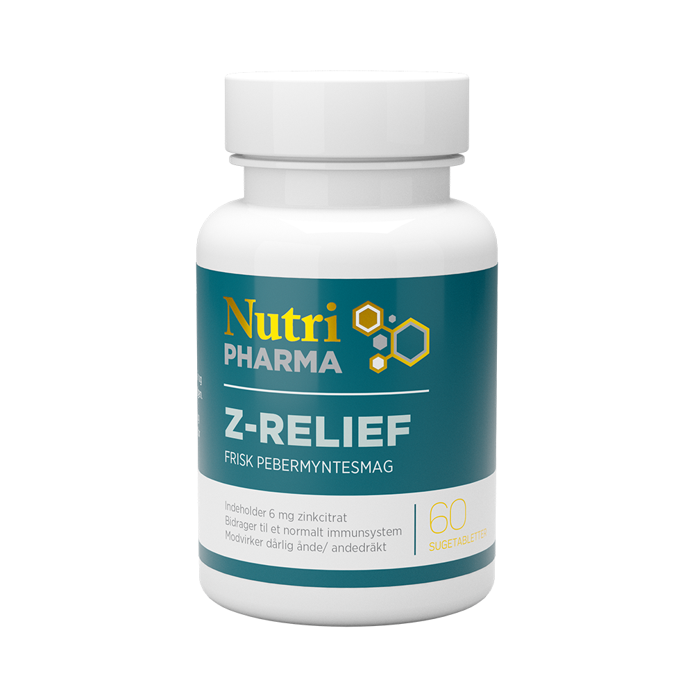 Nutripharma, Z-RELIEF - 60 Sugetabletter